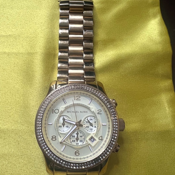 Gold Studded Michael Kors Watch - Picture 1 of 7
